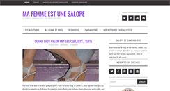 Desktop Screenshot of mafemmeestunesalope.com